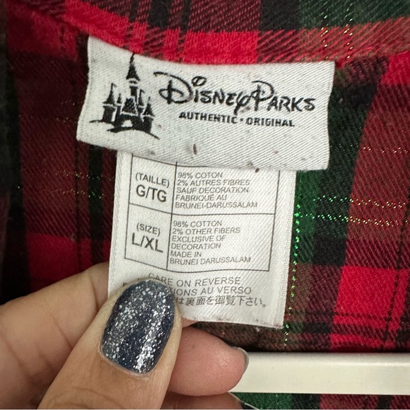Disney Parks Pajamas Winter Mickey Mouse Plaid - Picture 6 of 8
